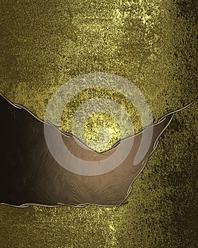 Grunge gold background with abstract elements. Element for design. Template for design. copy space for ad brochure or announcement