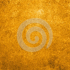 Grunge golden metal texture, orange messy background