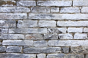 Grunge gray bricks texture wall