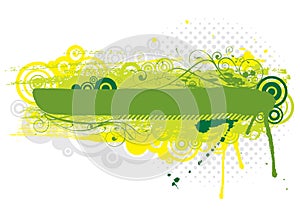 Grunge green background design