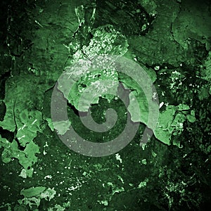 Grunge green metal background