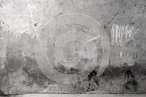 Grunge grey cement wall photo