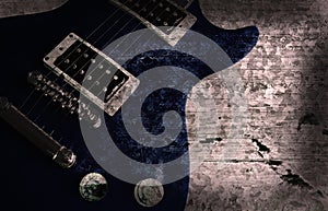 Grunge guitar background