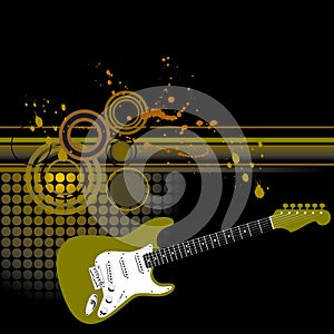 Grunge Guitar Background