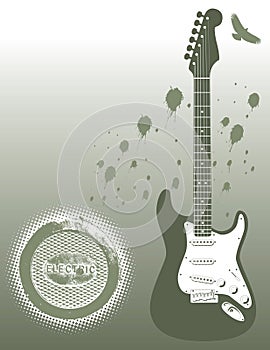 Grunge guitar background