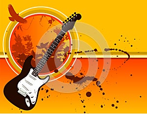 Grunge Guitar Background