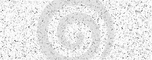 Grunge halftone texture. Comic pop art style spots and drops. Dirty white and black pixelated noise wallpaper. Dotted