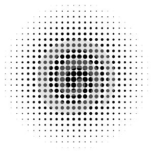 Grunge halftone vector background. Vintage dots