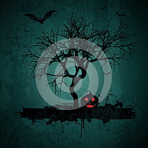 Grunge Halloween background