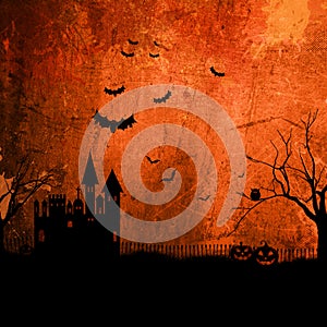 Grunge Halloween background