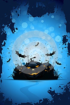 Grunge Halloween Party Background