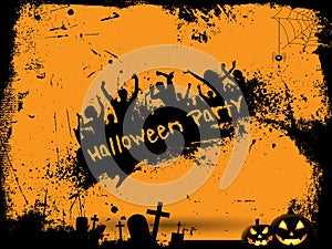 Grunge Halloween party background