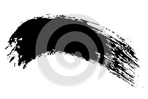 Grunge hand drawn paint brush stripe. Vector black ink brush stroke. Paint background high detail. Dirty design element, box, fram