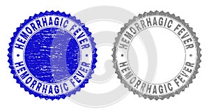 Grunge HEMORRHAGIC FEVER Scratched Watermarks