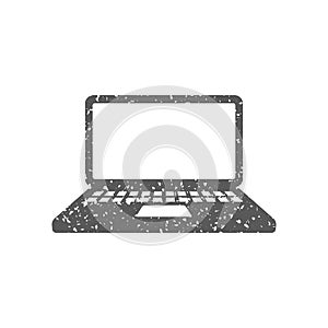 Grunge icon - Laptop computer