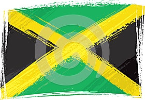 Grunge Jamaica flag