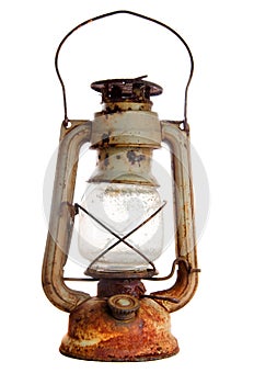 Grunge kerosene lamp