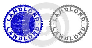 Grunge LANDLORD Textured Stamp Seals