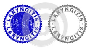 Grunge LARYNGITIS Textured Stamps