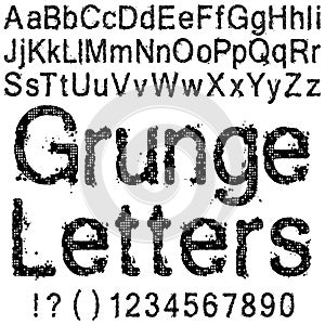 Grunge Letters