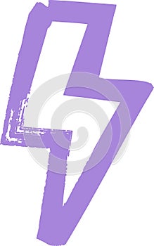 Grunge Lightning Bolt