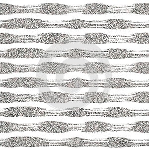 Grunge linear background of silvern stripes