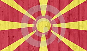 Grunge macedonia flag