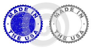 Grunge MADE IN THE USA Textured Stamp Seals