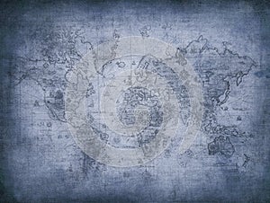 Grunge map of the world