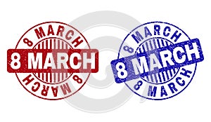 8 marzo strutturato in giro francobolli 