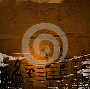 Grunge melody textures and backgrounds photo