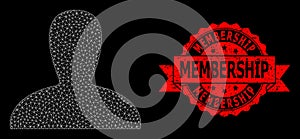 Grunge Membership Stamp Seal and Web Net Spawn Persona