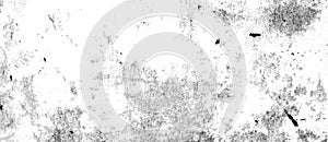 Grunge metal and dust scratch black and white texture background panorama