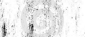 Grunge metal and dust scratch black and white texture background panorama