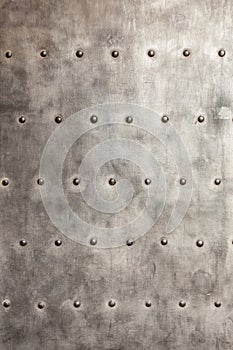 Grunge metal plate as background texture