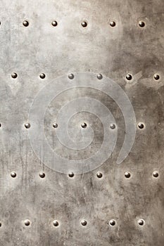 Grunge metal plate as background texture