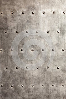 Grunge metal plate as background texture