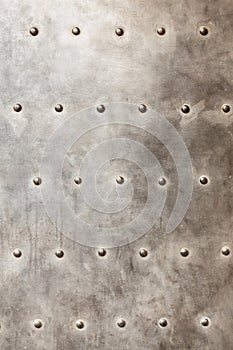 Grunge metal plate as background texture