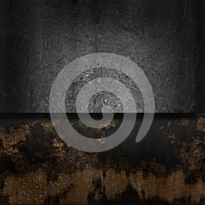 Grunge metal and rust background