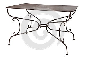 Grunge metal table