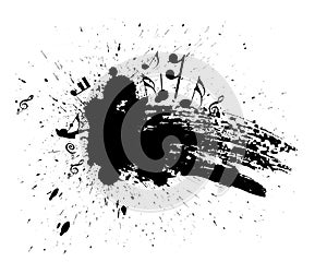 Grunge music note