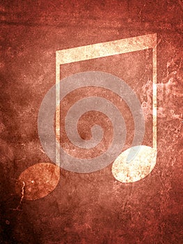 Grunge Music Note