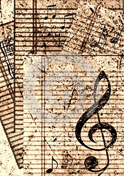 Grunge musical background