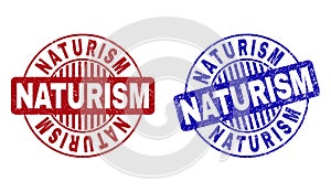 Grunge NATURISM Textured Round Watermarks photo