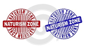 Grunge NATURISM ZONE Scratched Round Stamp Seals photo