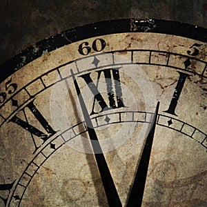Grunge old Clock