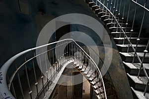 Grunge, old interior staircase