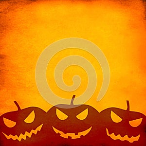 Grunge orange halloween background