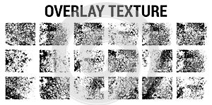 Grunge overlay texture collection