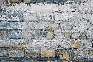 Grunge painted brick wall. Nice vintage textured background